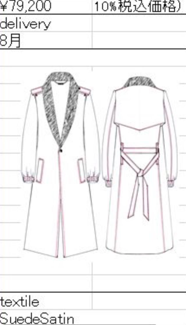 《予約品6/17締め》 DrapeShawlCoat / ドレープコート / ブラック8-9月予定