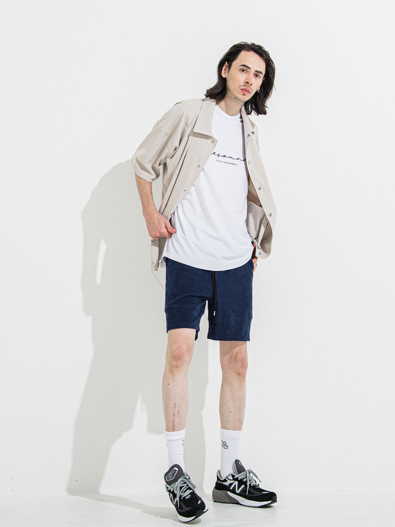 【予約品 】RASH OVER NO SLEEVE / ラッシュガード オーバーサイズノースリーブ / IDホワイト