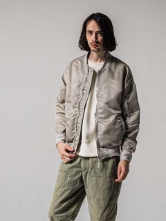 【予約品 11月16日(日) 締切】LIGHT DAVID JACKET / ドロップショルダー フライトジャケット / ナイロングレージュ