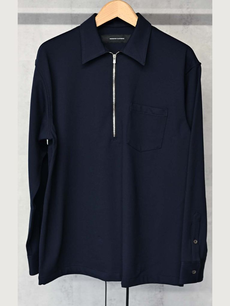 PULLOVER jersey shirt / ジャージブルシャツ / ダークネイビー