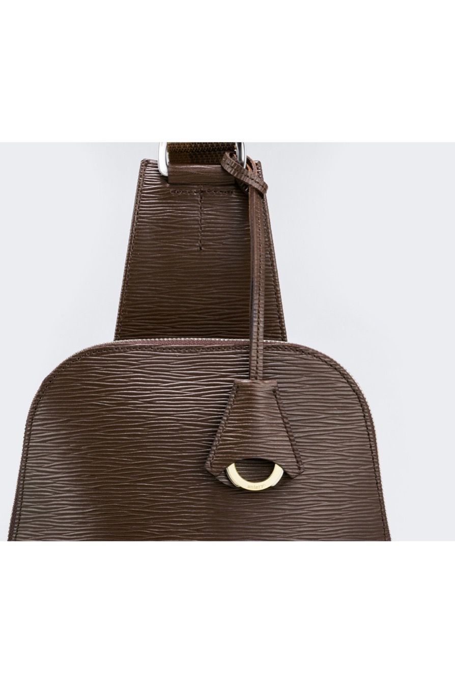 ボディバッグ Wave Leather / Brown 【aniary】