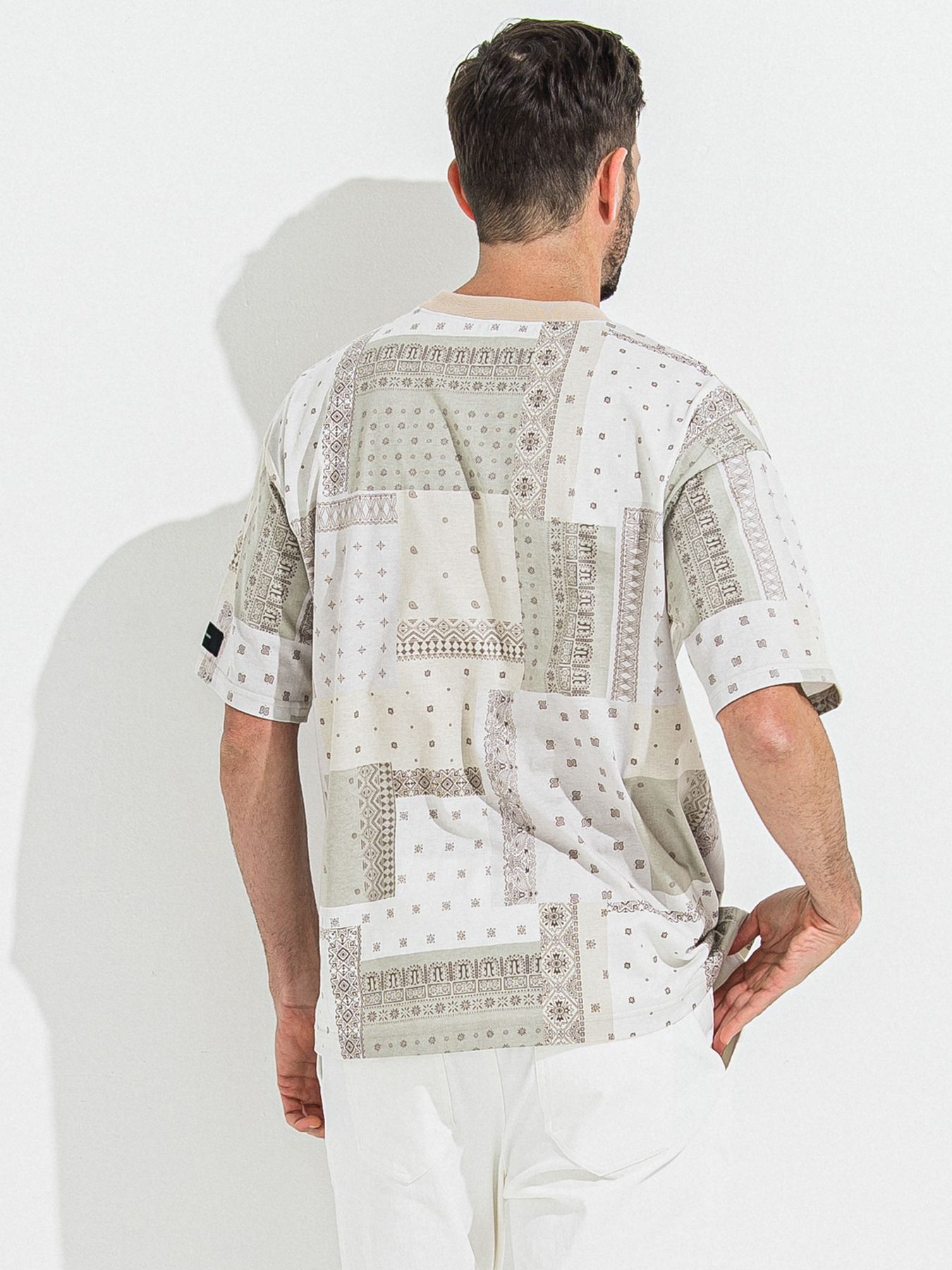 【予約品 】BANDANA OVER TEE / バンダナオーバーサイズTシャツ / ベージュ