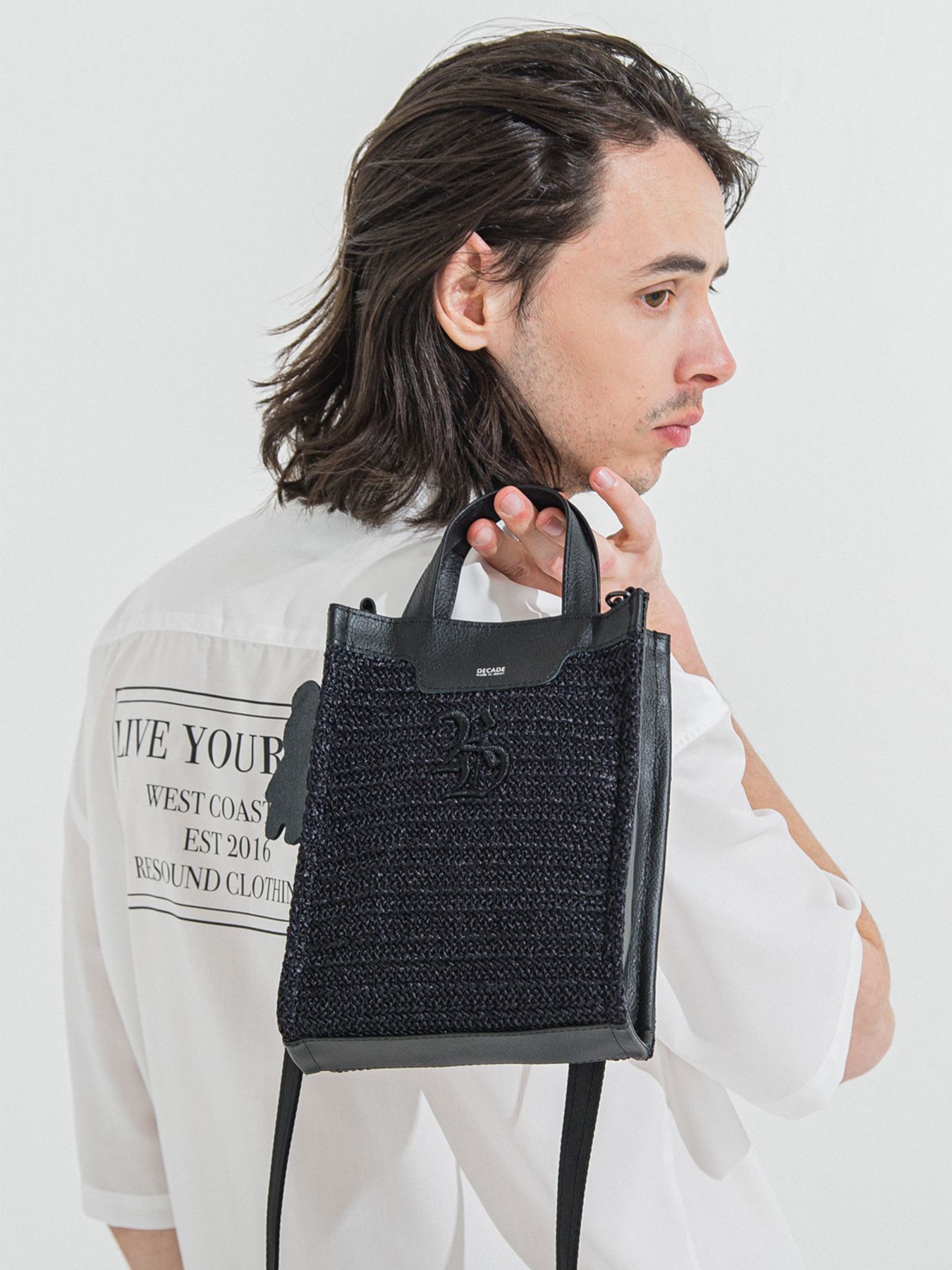 MESH MINI TOTE BAG / メッシュミニトートバッグ / ブラック