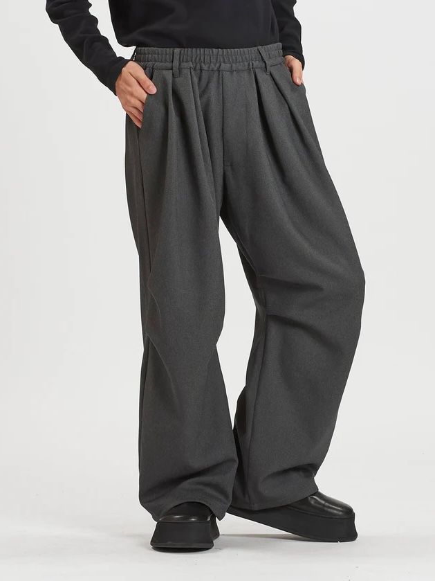 ツータックイージーパラシュートトラウザーズ グレー【NOID.】