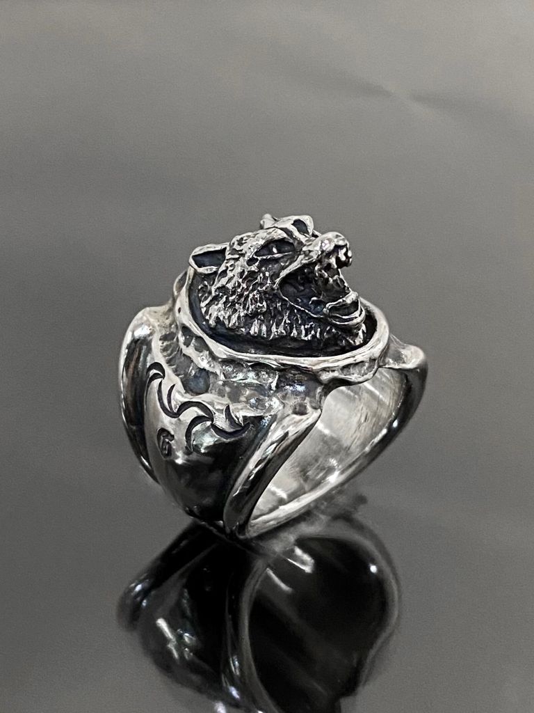 ゴッドサイズ　ウルフ　シルバーリング　 GOD SIZE 17号 ゴッドサイズ ウルフ シルバーリング GOD SIZE 17号