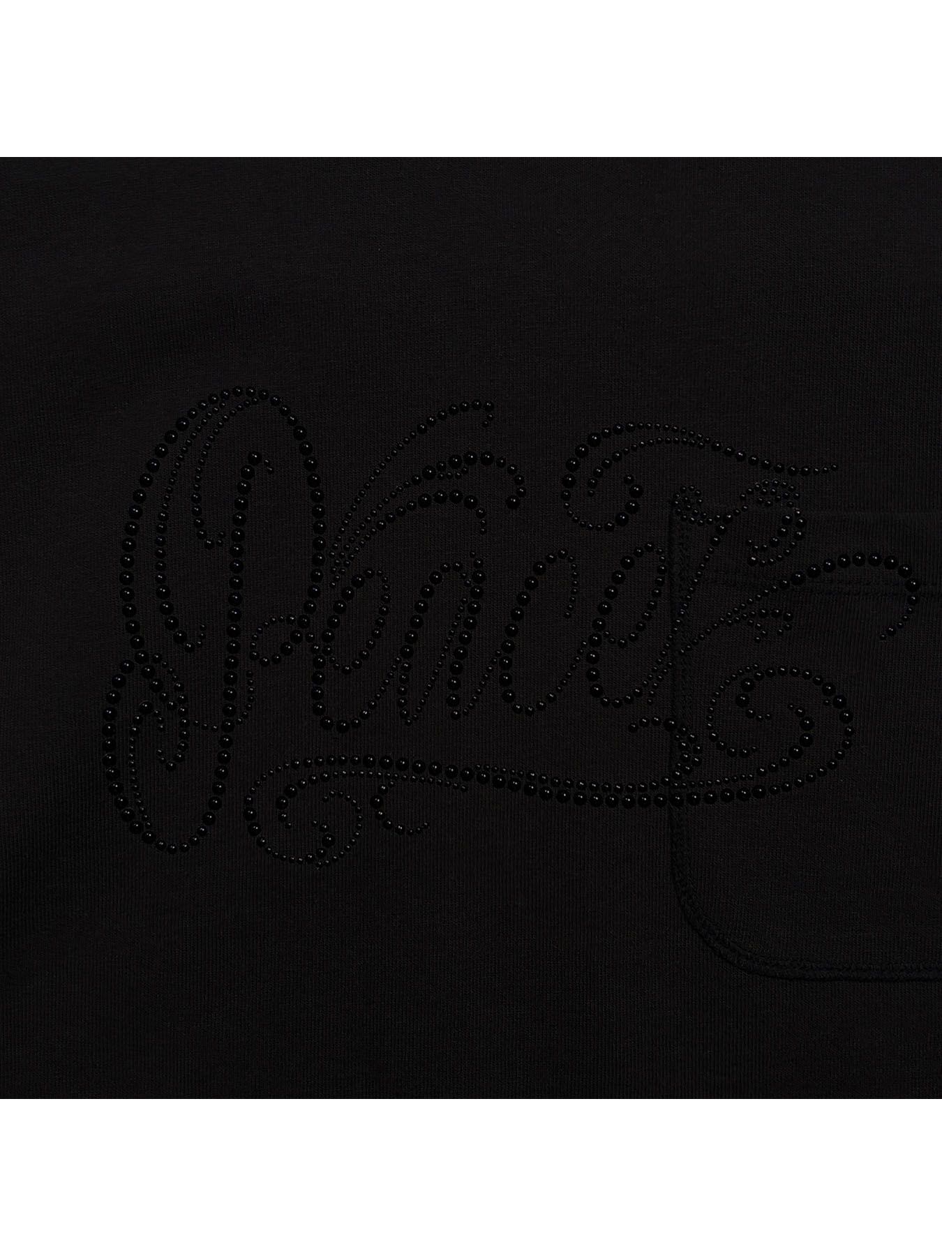 【予約品 3月9日(月) 18:00 締切】POCKET L/S T PEACE / Peace メタルスタッズ ポケット ミドルハイネックロンT / ブラック