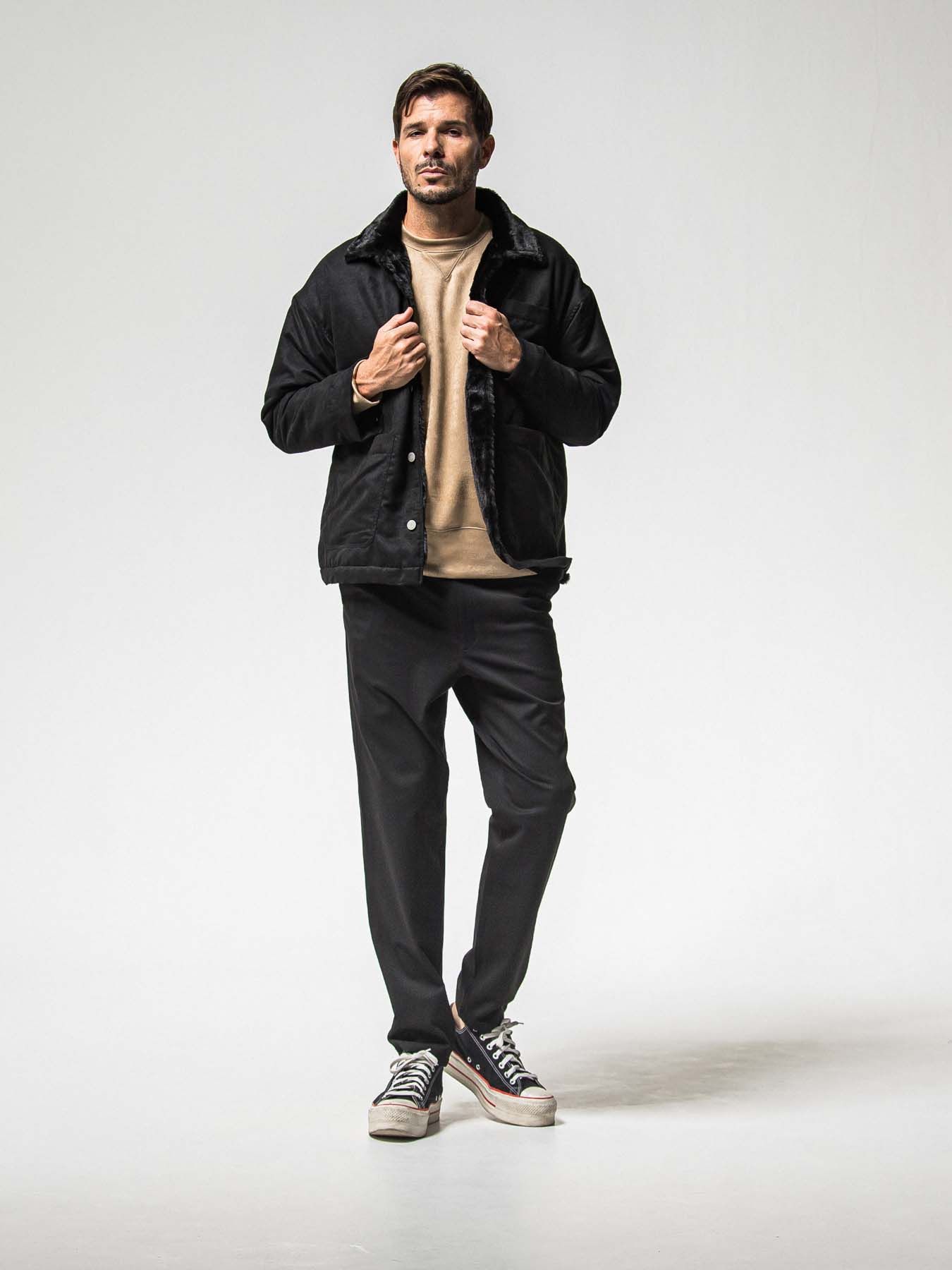【予約品 8月31日(日) 締切】PAT WIDE EASY PANTS / パット ワイドイージーパンツ / ブラック