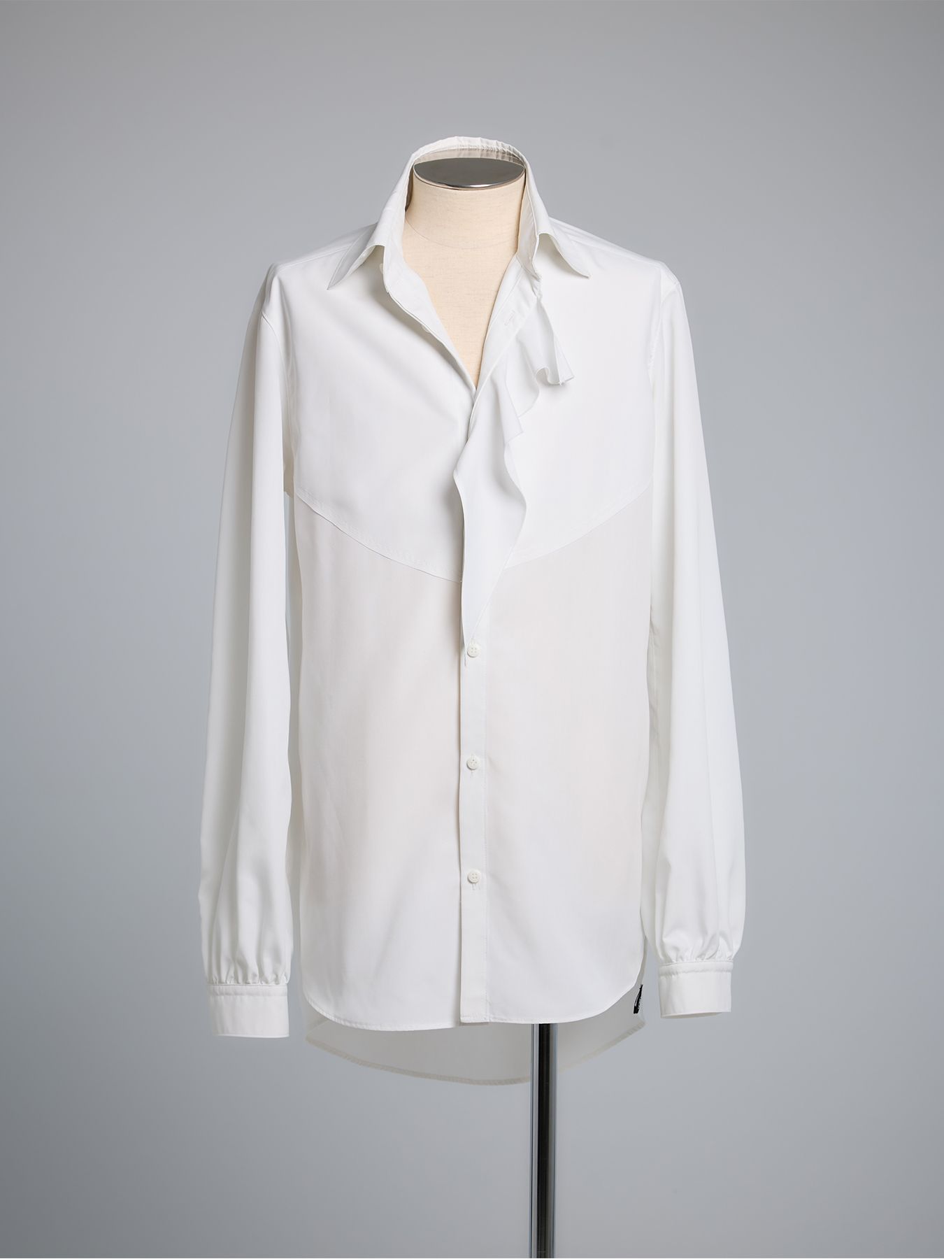 【予約品 5月18日(日) 締切】Single Frill Shirt / シングルフリルシャツ / ホワイト