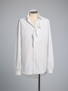 【予約品 5月18日(日) 締切】Single Frill Shirt / シングルフリルシャツ / ホワイト