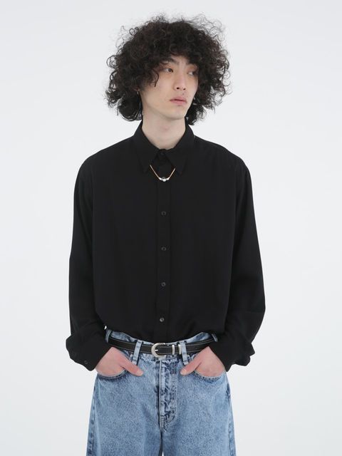 《予約品》 SILVER BEADS チョーカー   / ブラック / 即納