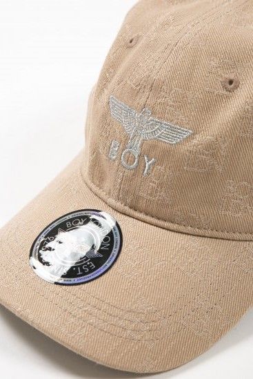 LOGO JACQUARD CAP キャップ / BEIGE 【BOY LONDON】