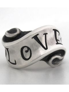 Message On Ribbon Ring / LOVE / リング