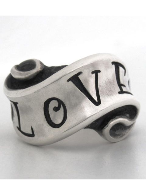 Message On Ribbon Ring / LOVE / リング