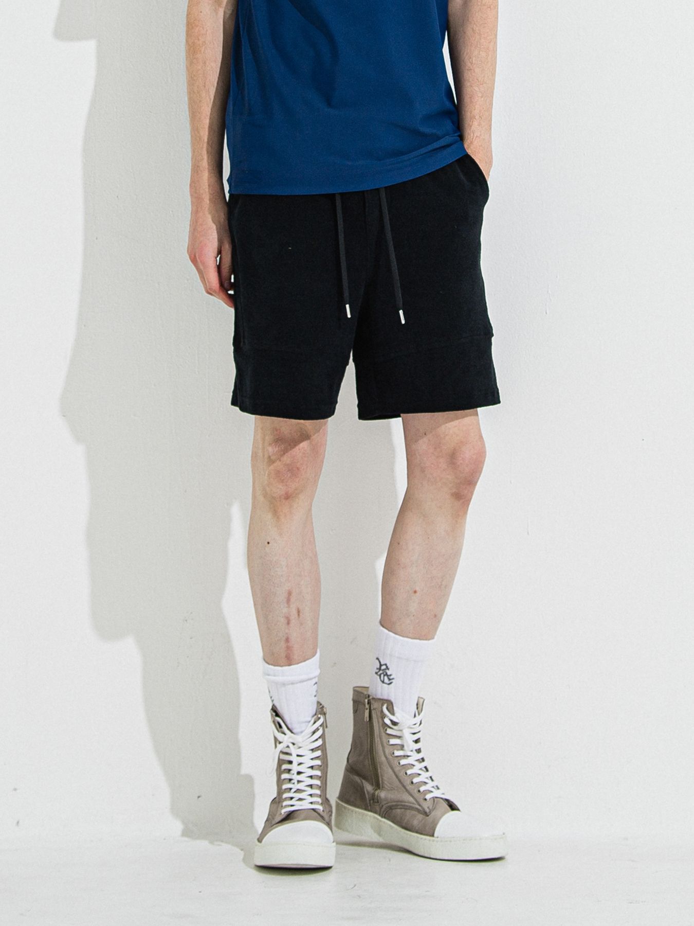 【予約】TYLER PILE SHORTS / タイラーパイルショーツ / ブラック