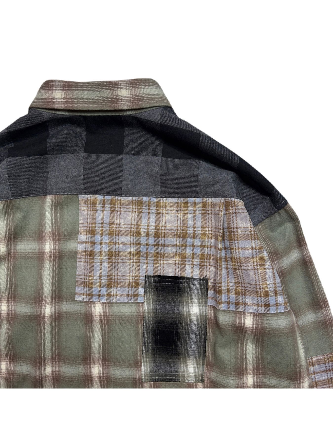 【予約品 3月9日(月) 18:00 締切】MULTI CHECK SH / マルチ チェック シャツ / グリーン