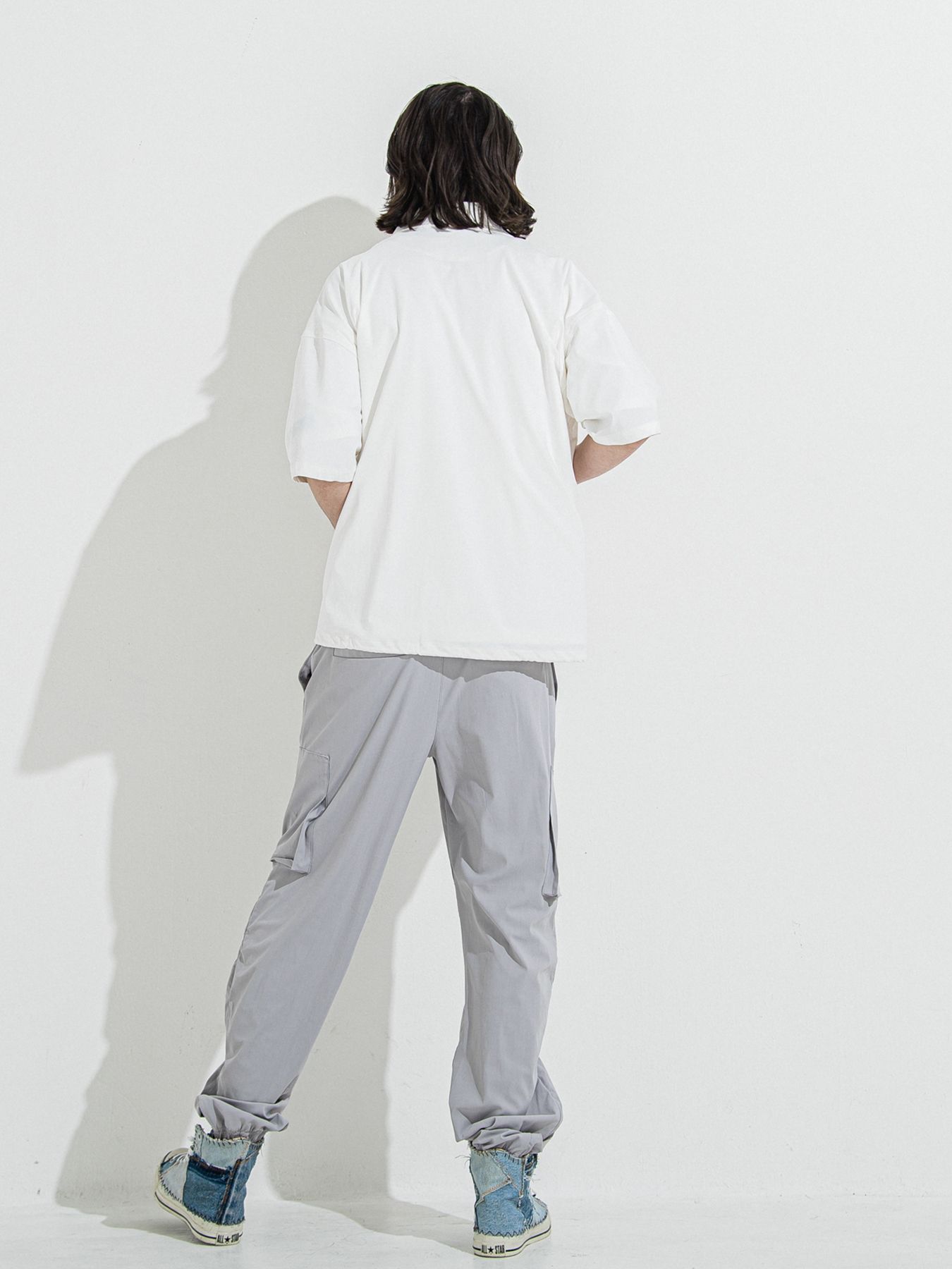 【予約品 】DAVID NYLON CARGO PANTS / デヴィッドナイロンカーゴパンツ / グレー