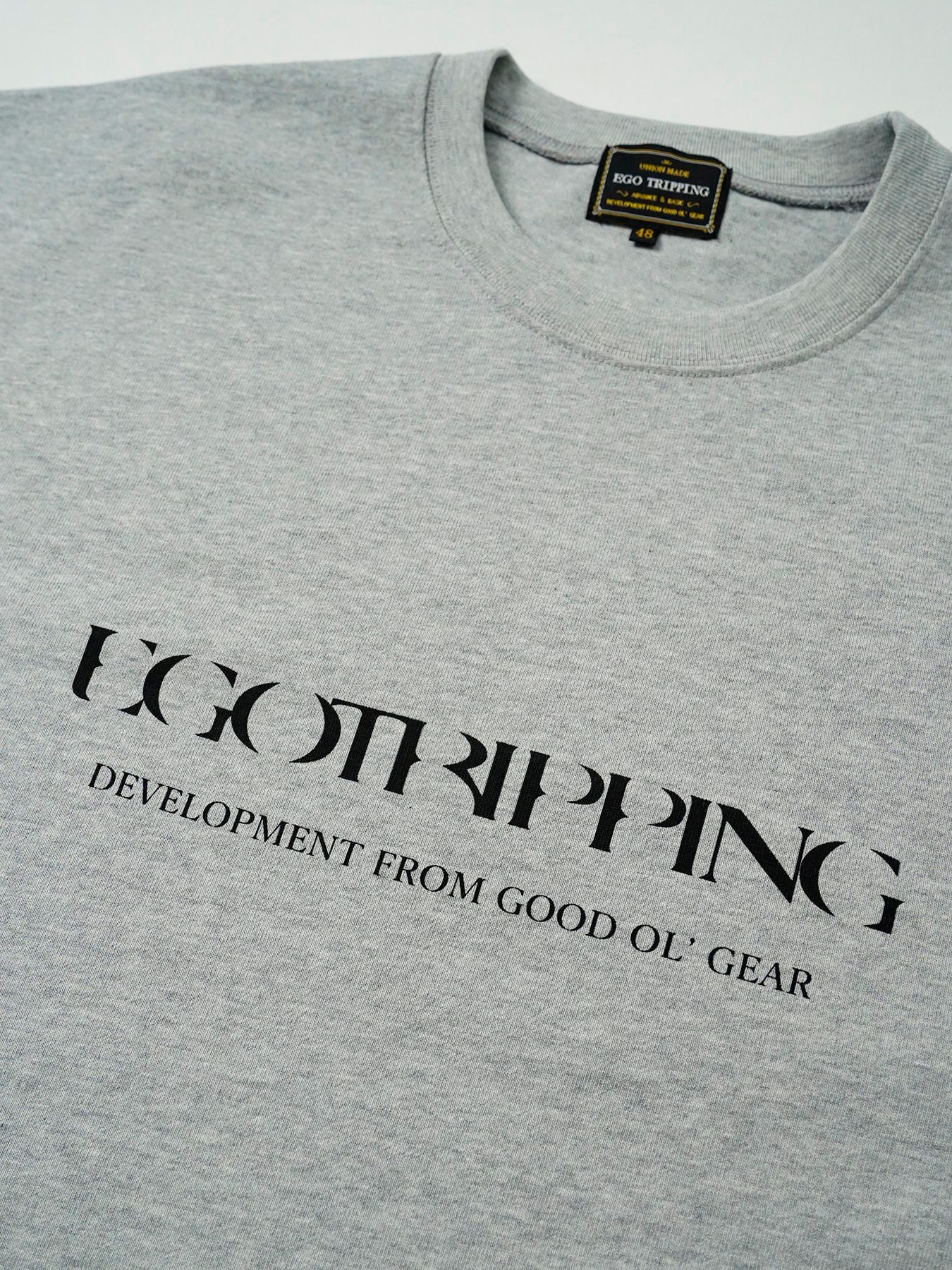 【予約品 11月9日(月) 締切】HEAVYJERSEY Chipped / ヘビーオンスジャージー Tシャツ / 杢グレー