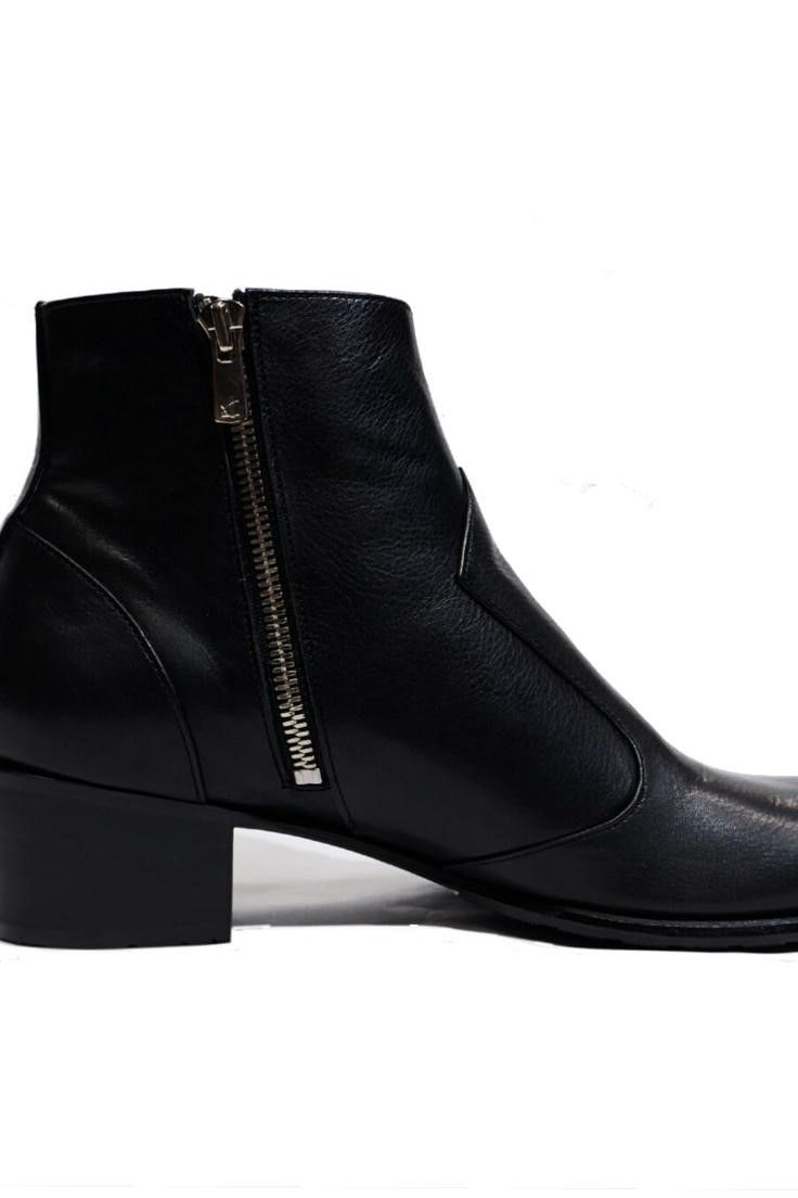 Side Zip Heel Boots / BLACK 【ys Yuji SUGENO】