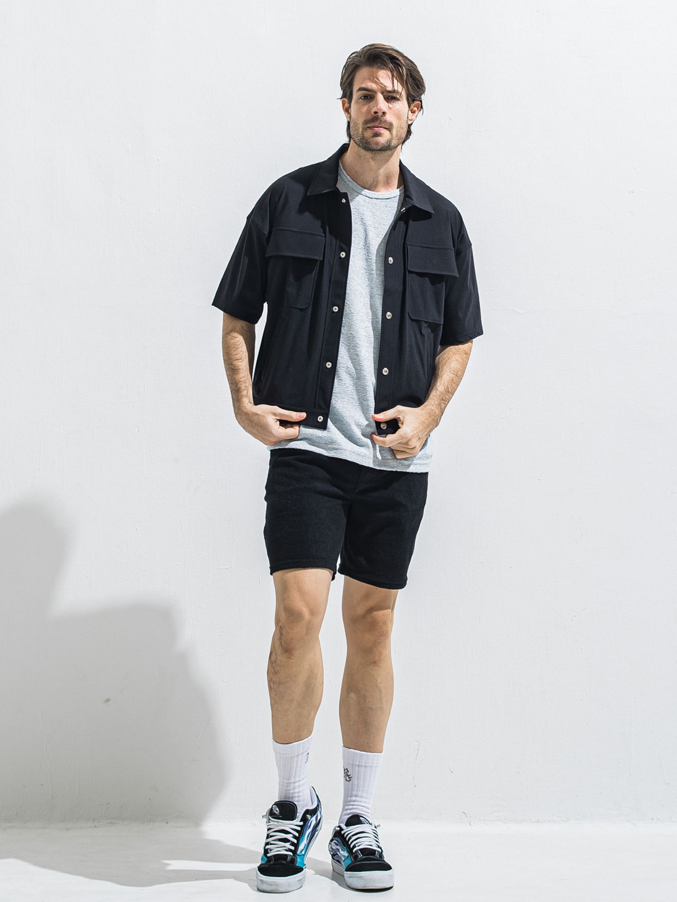 【予約品 2月15日(日) 18:00 締切】VINTAGE PILE SHORTS / パイルショートパンツ / ブラック