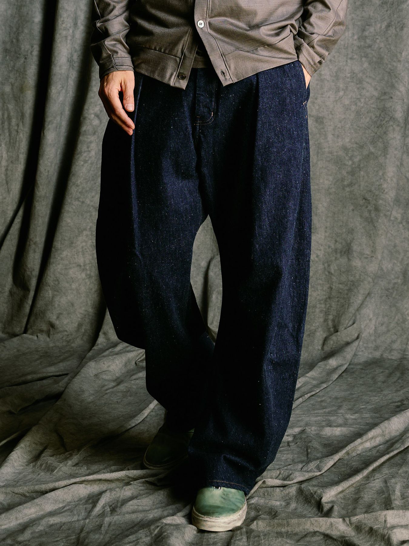 【予約品 4月19日(日) 18時締切】wide banana denim(OW)  / ワイドバナナデニム ワンウォッシュ / インディゴ