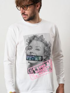 【予約品 5月8日(木) AM10時 締切】 5.6ozコットン天竺 LOST HEARTS シークインLS Tシャツ / ホワイト