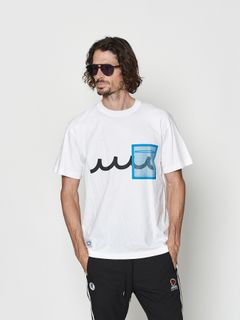 【予約品 10月9日(木) 締切】muta  Mesh Trimming Pocket Tee / Tシャツ / ホワイト【Acanthus × muta MARINE】