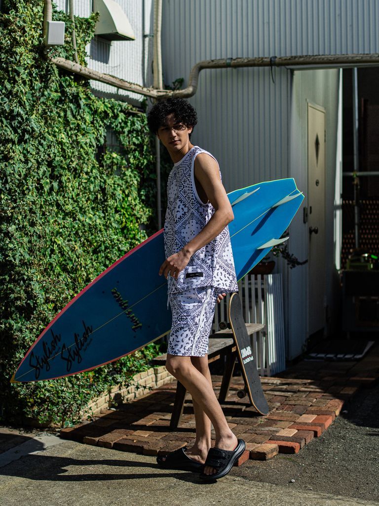 《予約品3月3日18：00締め》 RUSH OVER NO SLEEVE / ノースリーブ / バンダナホワイト