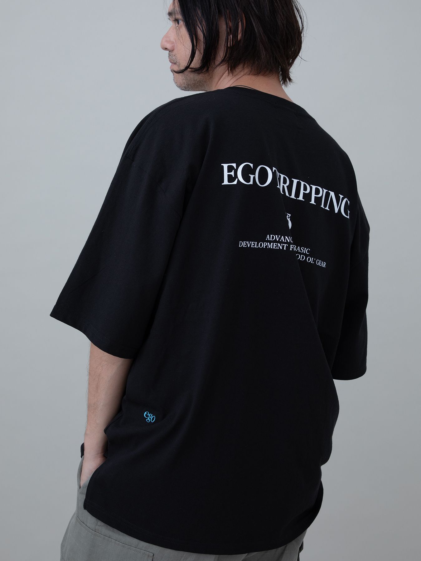 【予約品 11月23日(日) 締切】PRINTTEE-B short / ロゴプリント Tシャツ / BLACK
