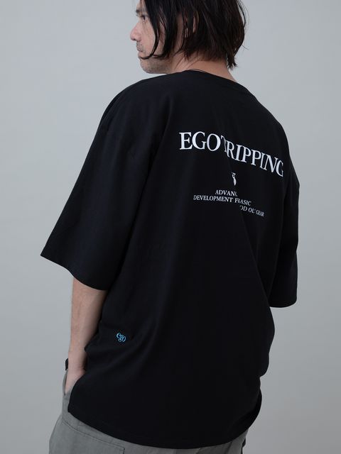【予約品 】PRINTTEE-B short / ロゴプリント Tシャツ / BLACK
