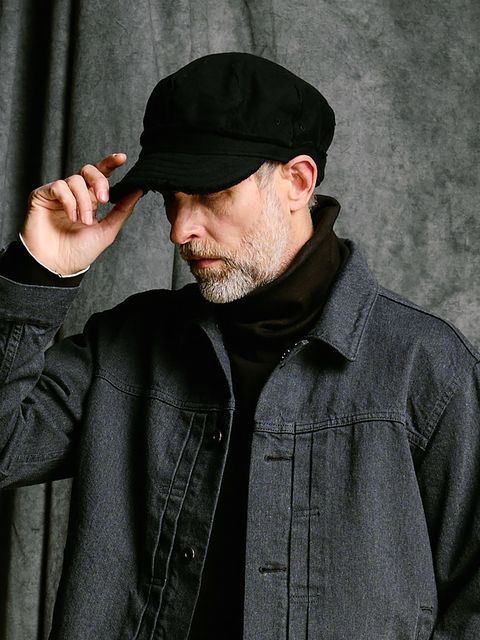 【予約品 4月19日(日) 18時締切】jersey engineer cap / ジャージ エンジニアキャップ / ディープブラック