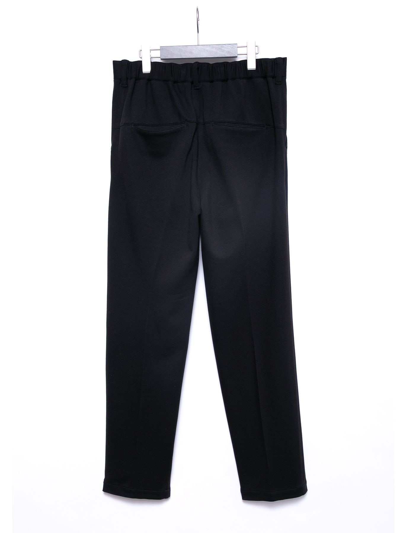【予約品 4月6日(月) 締切】Technical Double Jersey Ponte Tapered Easy Pants / 高機能ダブルジャージ ポンチ テーパード イージーパンツ / ブラック《∀ ターンエー》