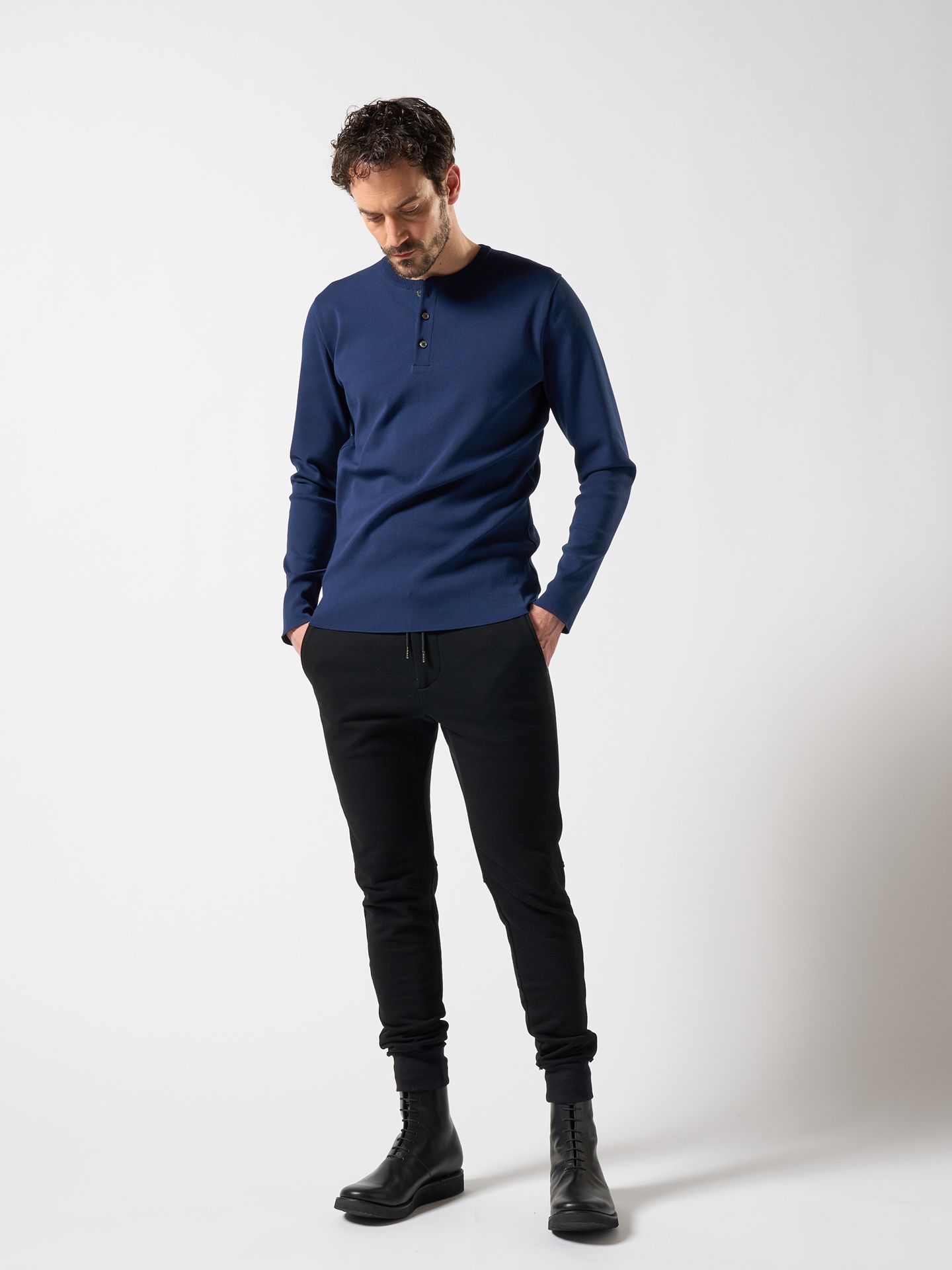 【予約品】 ct surf henley L/S / Tシャツ / ネイビー