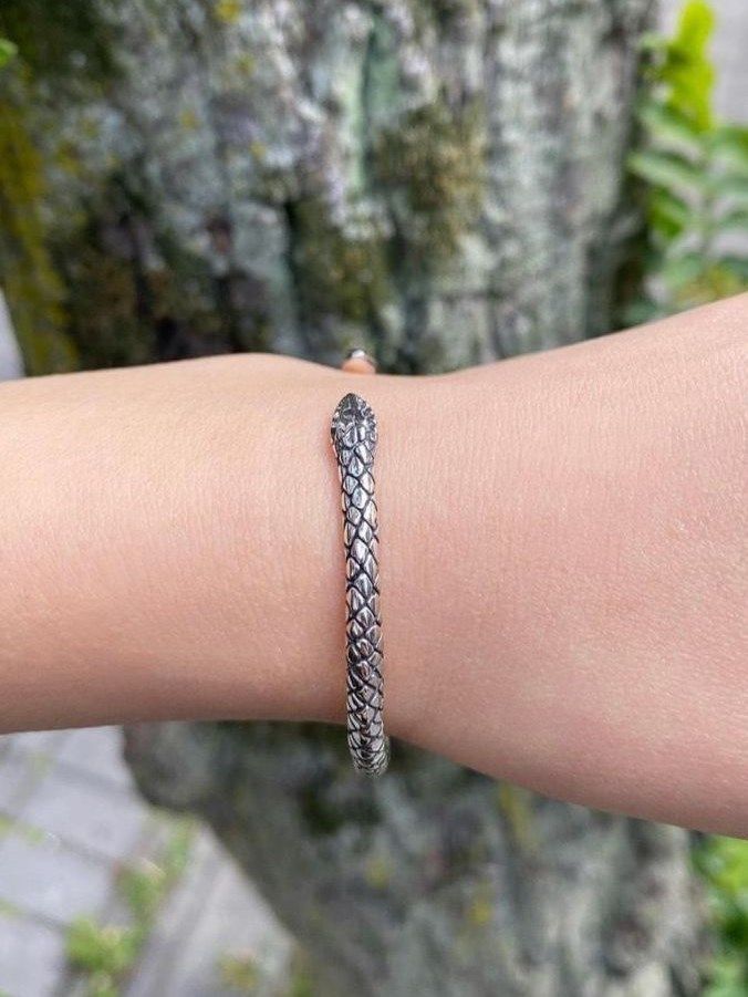 《受注生産》 TWO HEADED SNAKE BANGLE BRACELET バングル / 注文から3～4週間後入荷予定