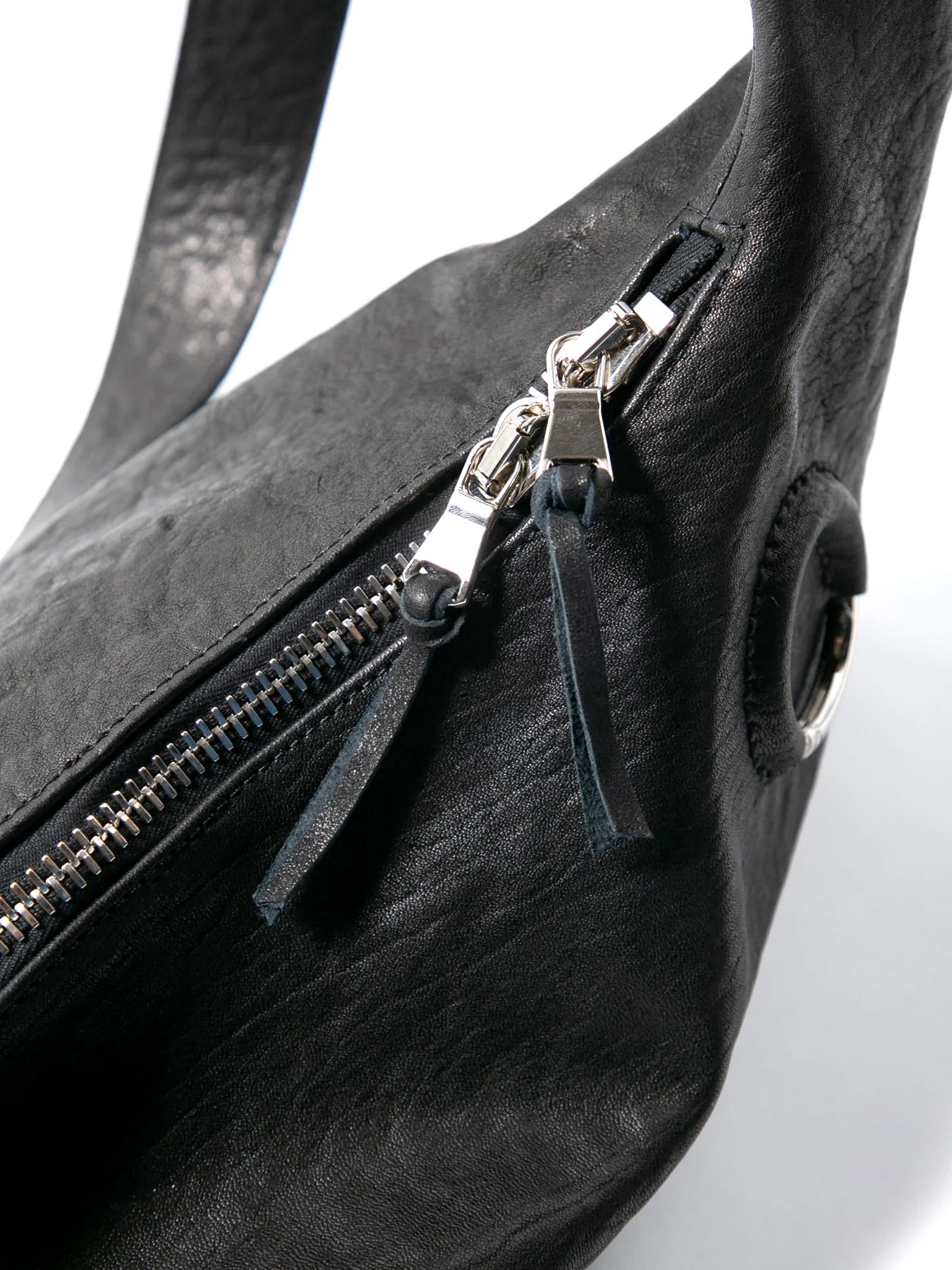 【予約品 4月6日(月) 締切】Pit Vegetable Full Tanned Shrunken Horsehide Wrap Bag / フルタンニン ピット鞣し シュリンク ホース ハイド ラップバッグ / SKYN / ブラック