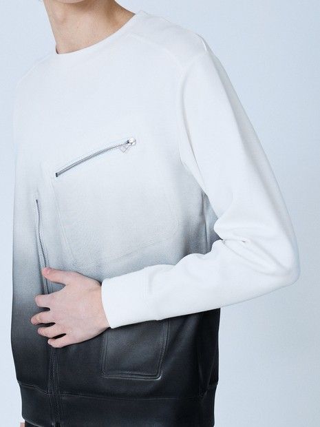 ライダース長袖 スウェットグラデーション【5351 POUR LES HOMMES】