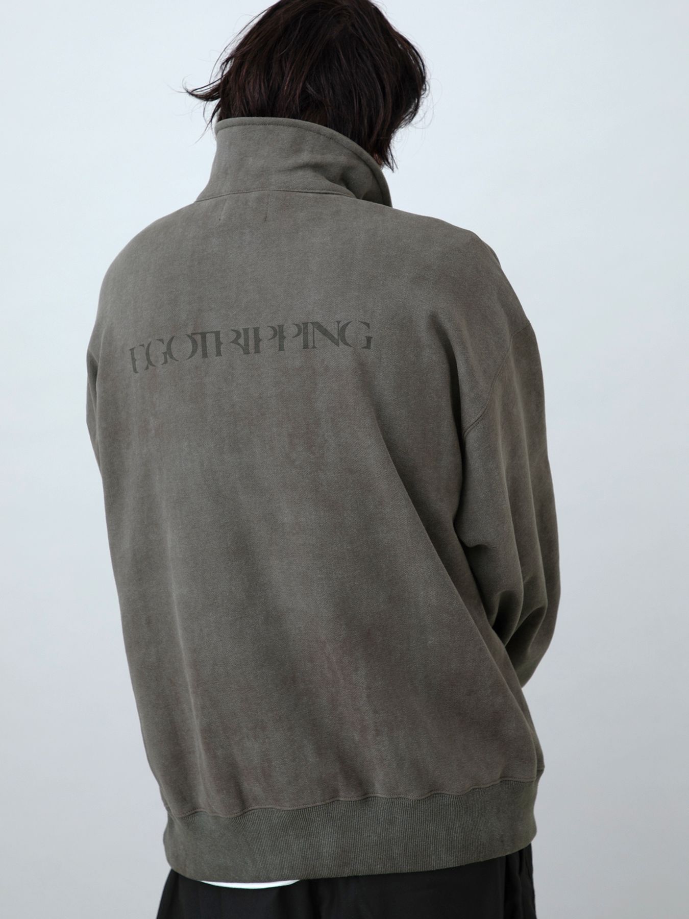 【予約品 11月23日(日) 締切】MINIMALPULLOVER / プリント プルオーバーシャツ / CHARCOAL