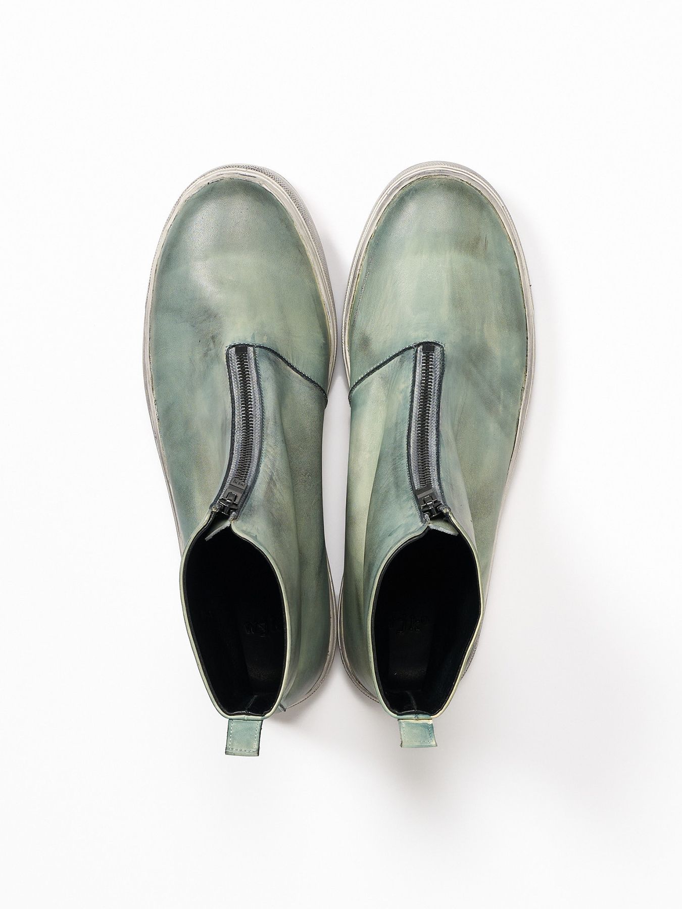 【予約品 4月19日(日) 18時締切】front zip bootie / ホースレザー フロントジップブーツ / ダストグレー