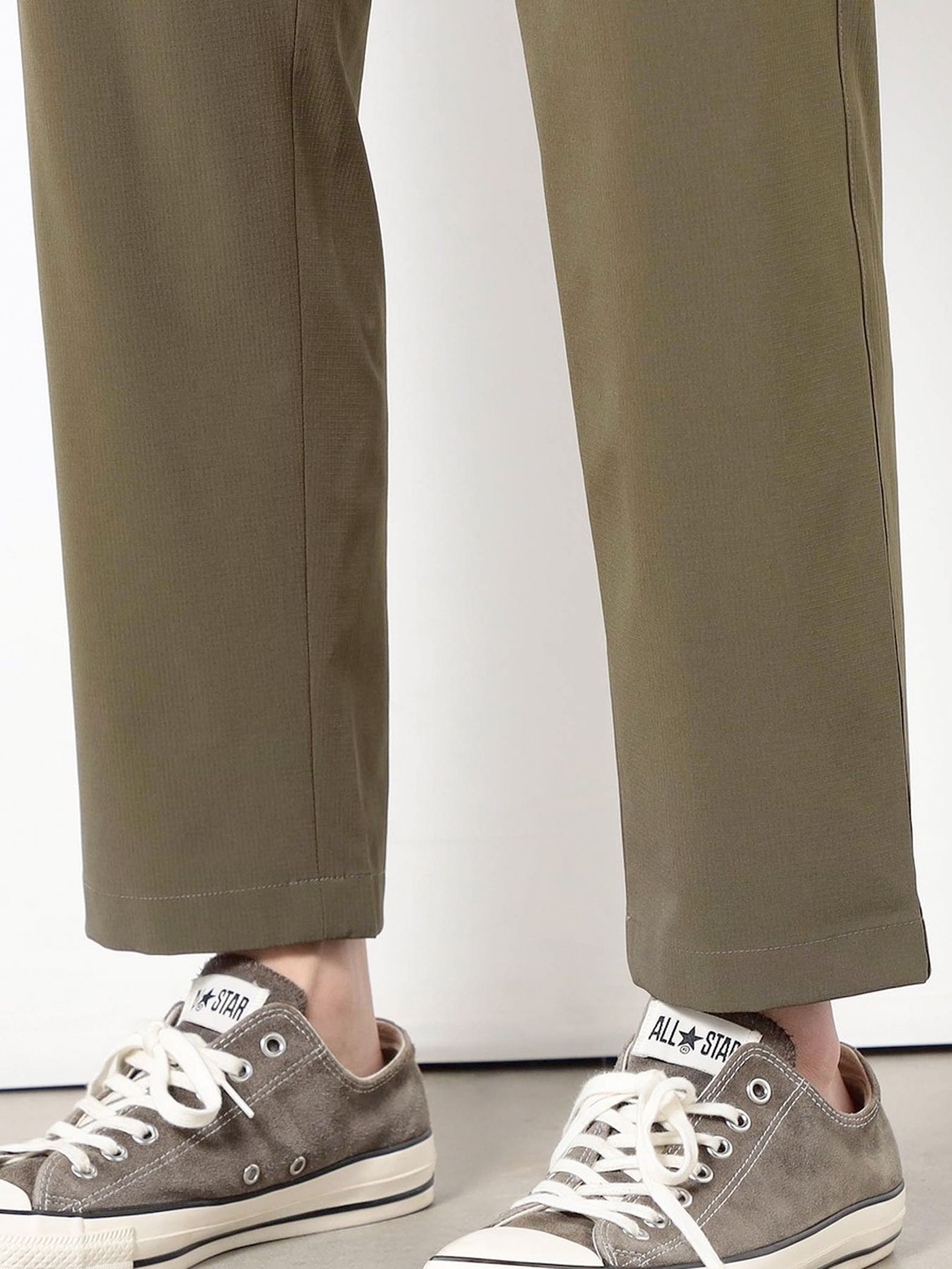 ナイロンリップストレッチイージーパンツ / ベージュ【Grand PARK NICOLE】