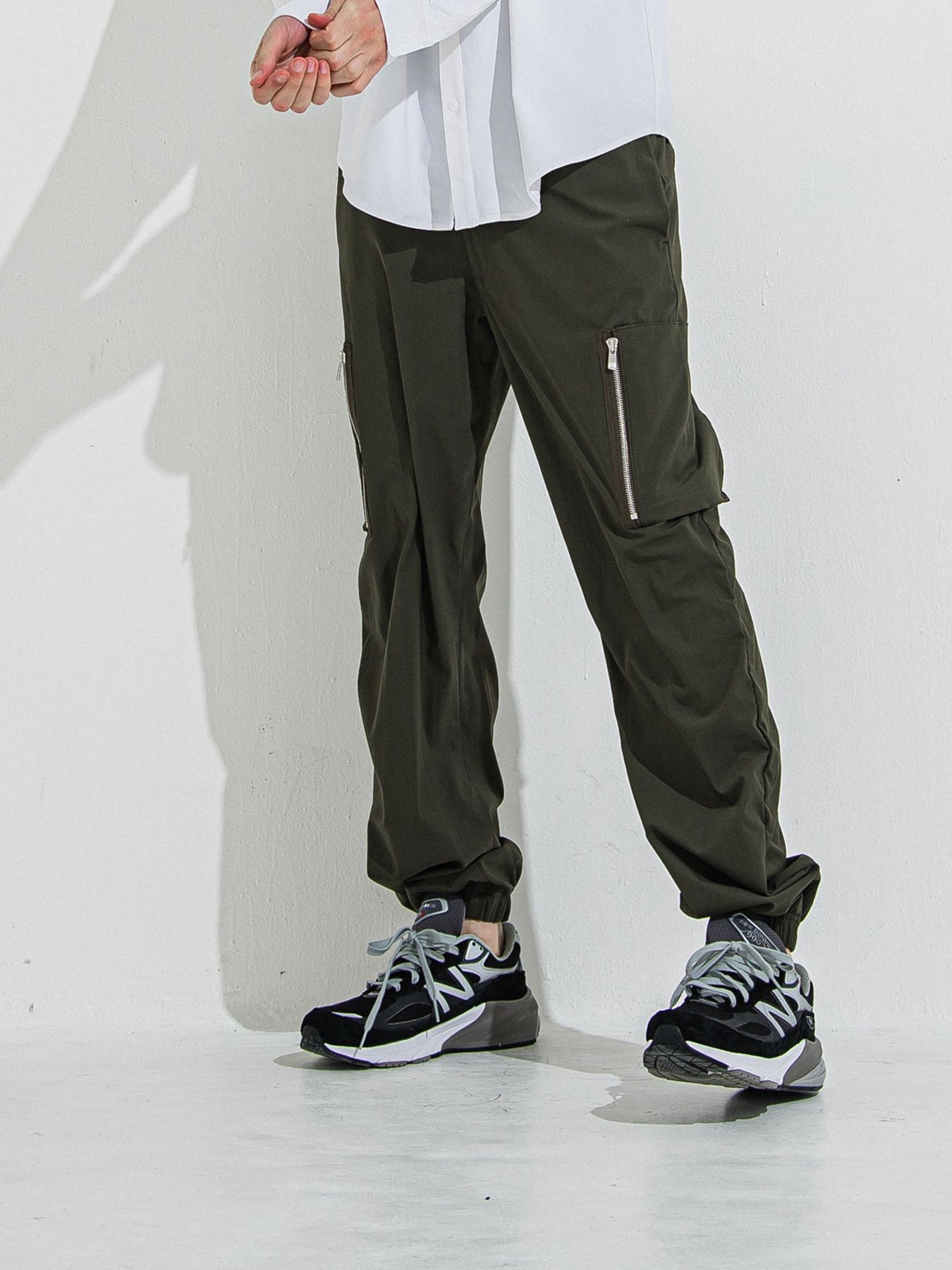 【予約品 】DAVID NYLON CARGO PANTS / デヴィッドナイロンカーゴパンツ / カーキ