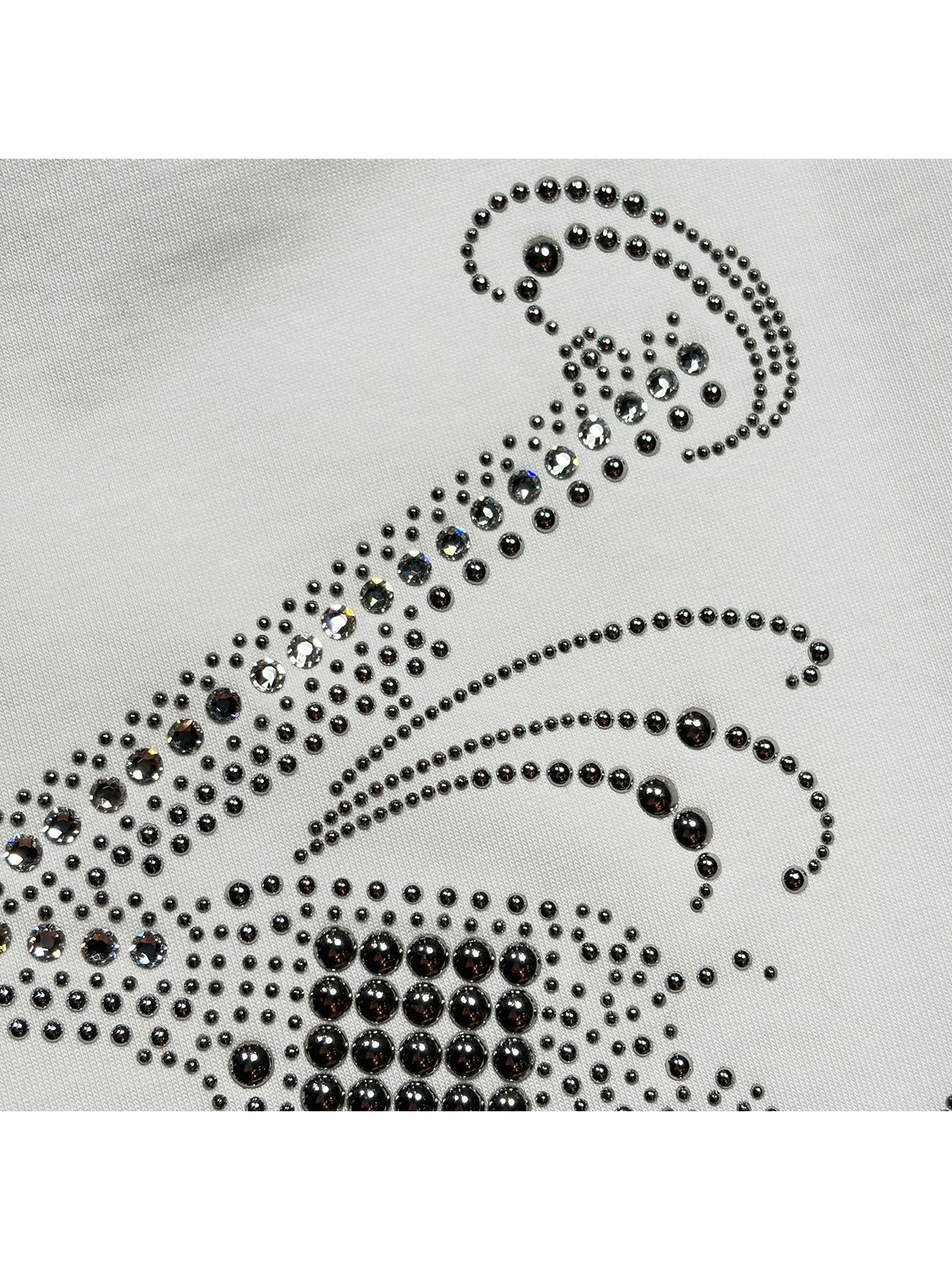 【予約品 3月9日(月) 18:00 締切】CROSSGUN METAL L/S T / メタル&クリスタルクロスガン ロンT / ブラック