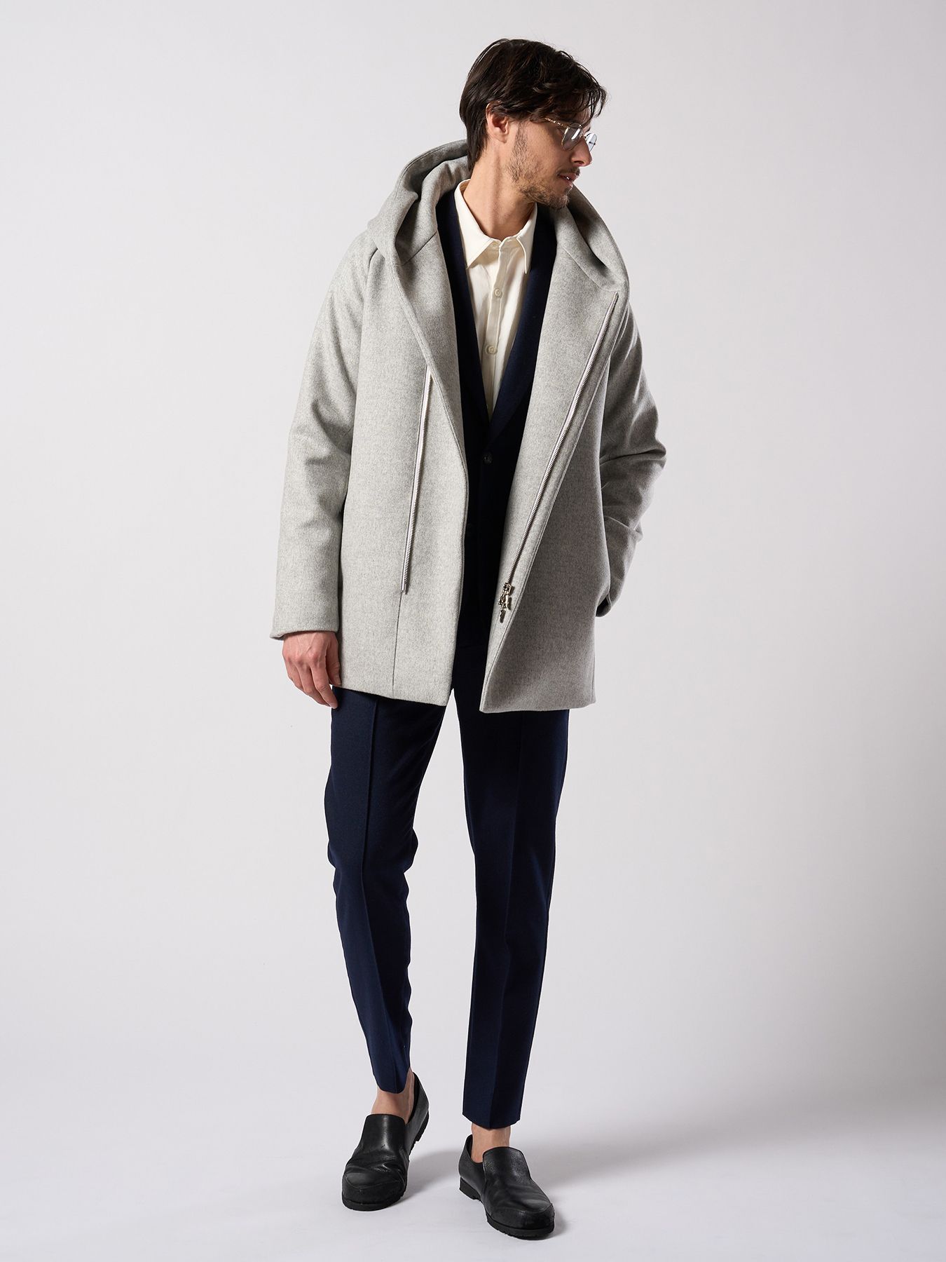 【予約品 4月19日(日) 18時締切】cupuro fibril dress shirt / キュプラフィブリル ドレスシャツ / ホワイト