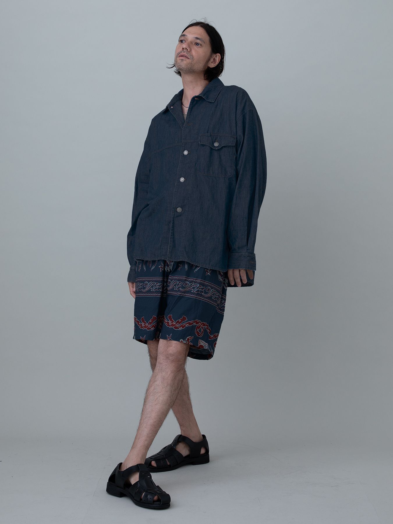 【予約品 10月26日(日) 締切】90sDENIMSHIRTS / デニムオーバーシャツ / INDIGO×NAVY