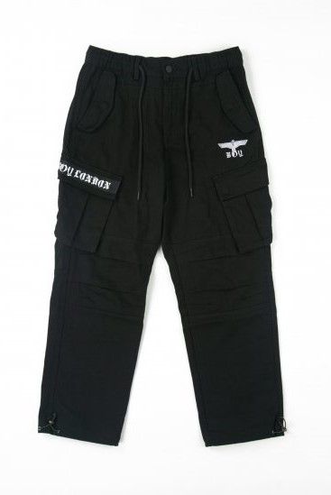 COTTON CARGO PANTS / BLACK 【BOY LONDON】