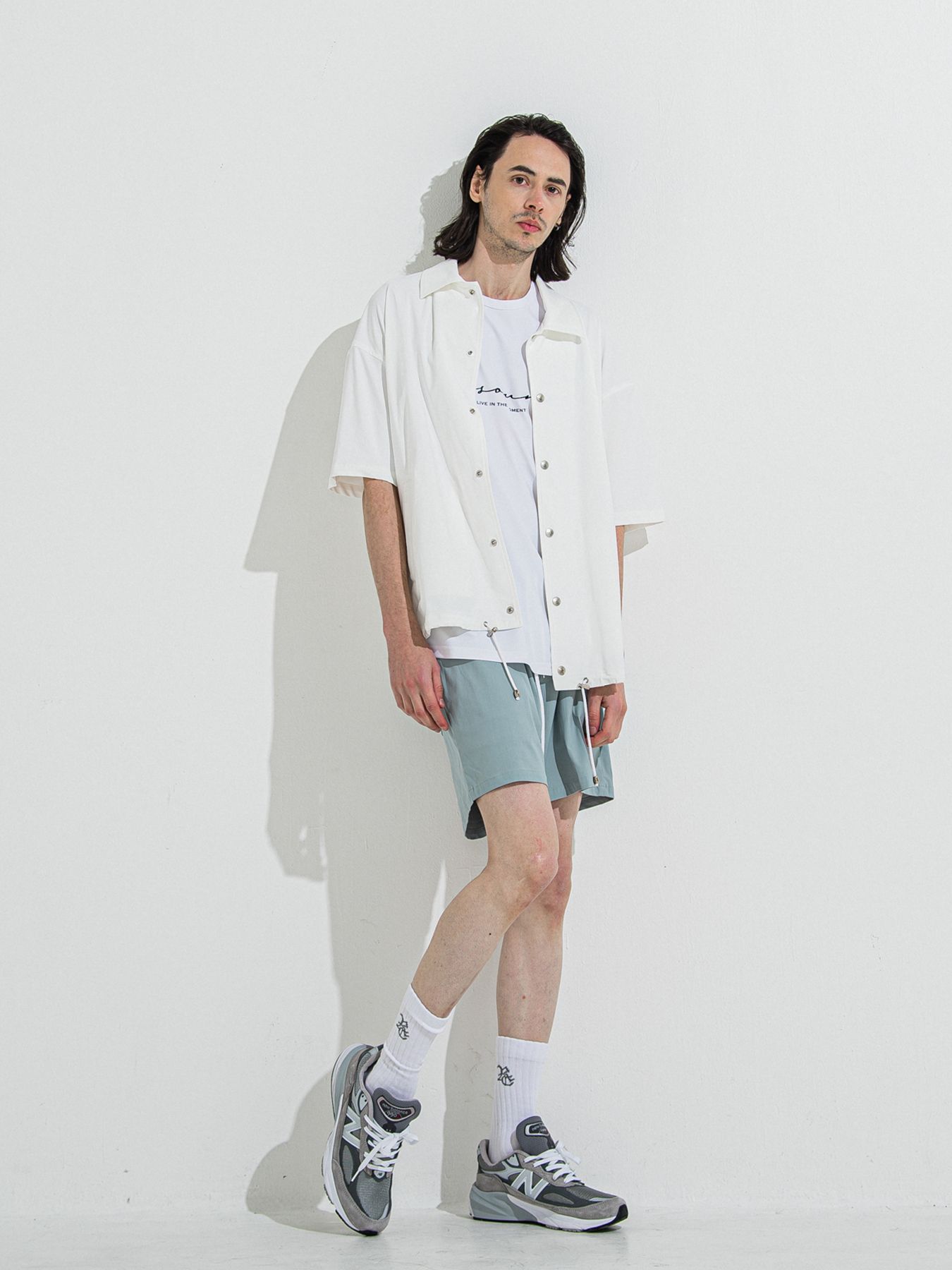 【予約品 】TV NYLON SHORTS / ティーヴィーナイロンショーツ / アクア