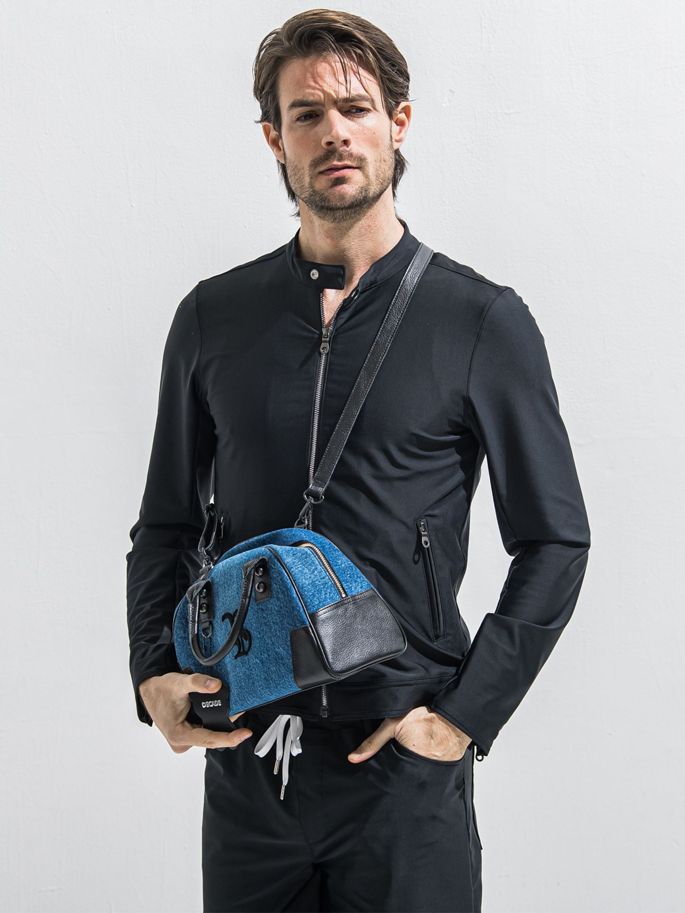 【予約品 9月6日(日) 締切】DECADEコラボ DENIM MINI BOSTON BAG / デニムボストンバッグ / デニム