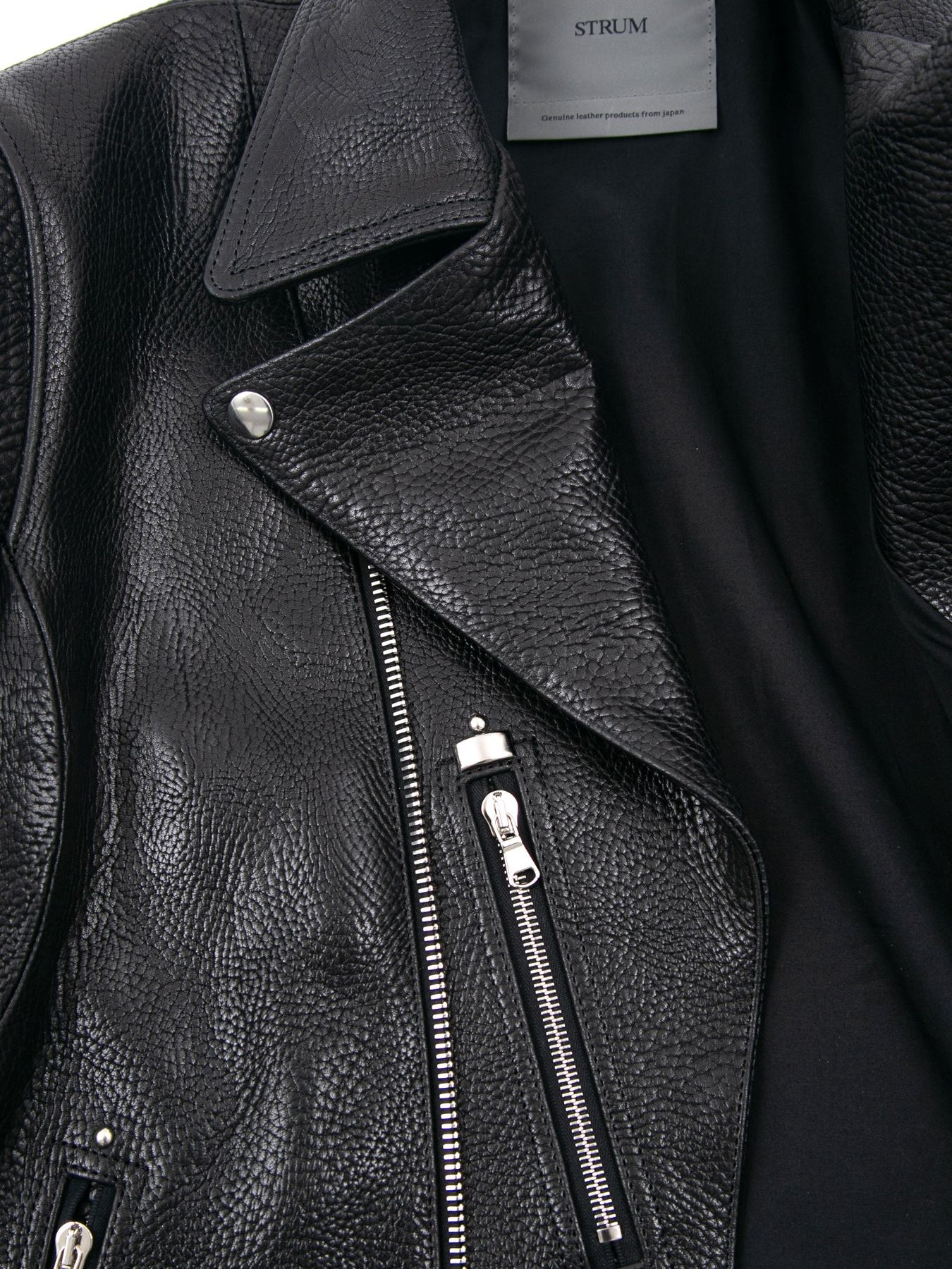 【予約品 】 Pit Vegetable Full Tanned Shrank Steerhide Double Riders / シュリンク ステア ハイド ダブル ライダース  / HI-FLYER（ハイフライヤー）