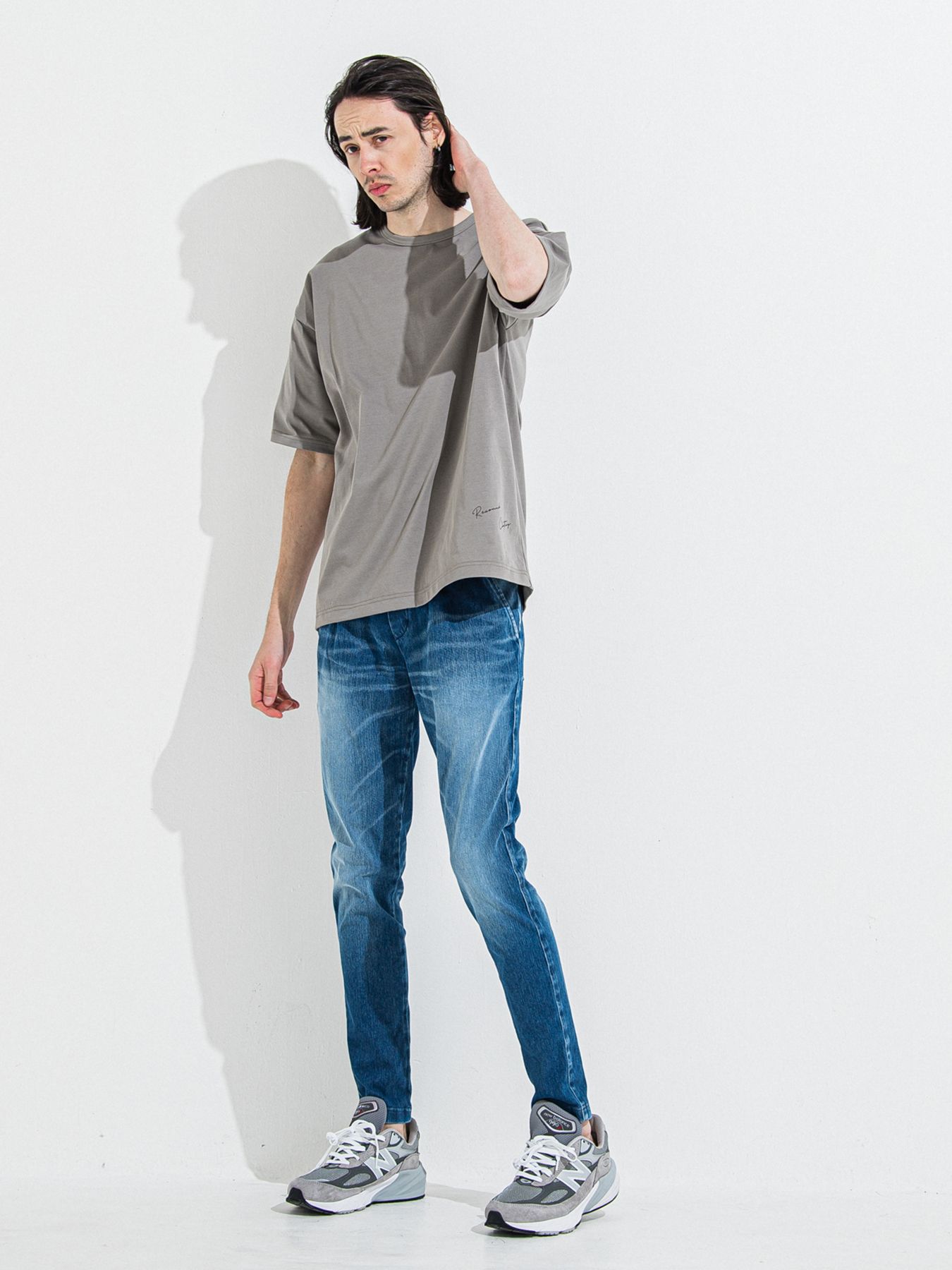【予約品】DENIM JERSEY CHRIS EASY TUCK PT / デニムジャージクリスイージータックパンツ / ダーク