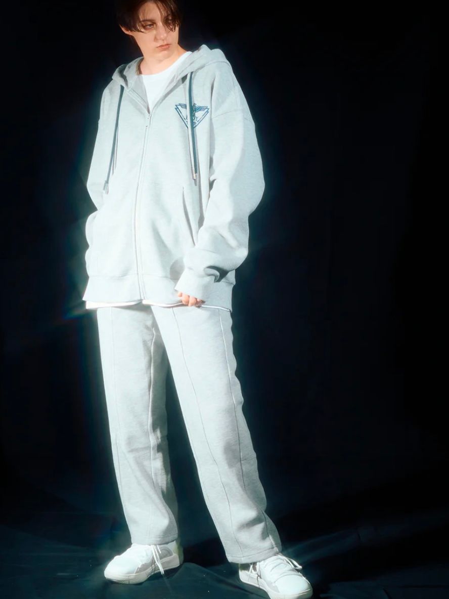 BOY KANOKO Fleece Full Zip Hoodie / パーカー / グレー
