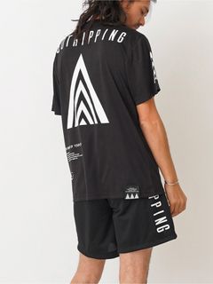 EGO TRIPPING TRAINING TEE / トレーニングウェア / ブラック×ホワイト