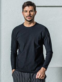 《予約11月17日19時締め》 nylon longsleave Tee / ルーズTシャツ / ブラック